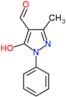 5-hydroxy-3-methyl-1-phenyl-1H-pyrazole-4-carbaldehyde