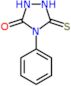 4-phenyl-5-thioxo-1,2,4-triazolidin-3-one