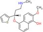 2-methoxy-5-{[(1S)-3-(methylamino)-1-(thiophen-2-yl)propyl]oxy}naphthalen-1-ol