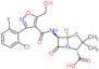 (2S,5R,6R)-6-({[3-(2-chloro-6-fluorophenyl)-5-(hydroxymethyl)-1,2-oxazol-4-yl]carbonyl}amino)-3,3-dimethyl-7-oxo-4-thia-1-azabicyclo[3.2.0]heptane-2-carboxylic acid