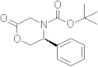 (5S)-N-(tert-Butoxycarbonyl)-3,4,5,6-tetrahydro-5-phenyl-4(H)-1,4-oxazin-2-one