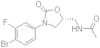 (5S)-N-[3-(4-Bromo-3-fluorophenyl)-2-oxooxazolidin-5-ylmethyl]acetamide