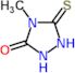 4-methyl-5-thioxo-1,2,4-triazolidin-3-one