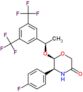 (5S,6R)-6-[(1R)-1-[3,5-Bis(trifluoromethyl)phenyl]ethoxy]-5-(4-fluorophenyl)-3-morpholinone