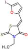 (5Z)-3-ethyl-5-[(5-iodofuran-2-yl)methylidene]-2-thioxo-1,3-thiazolidin-4-one