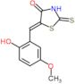 (5Z)-5-(2-idrossi-5-metossibenzilidene)-2-tioxo-1,3-tiazolidin-4-one