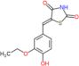 (5Z)-5-(3-ethoxy-4-hydroxybenzylidene)-1,3-thiazolidine-2,4-dione