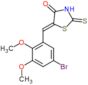 (5Z)-5-(5-bromo-2,3-dimethoxybenzylidene)-2-thioxo-1,3-thiazolidin-4-one