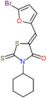 (5Z)-5-[(5-bromofuran-2-yl)methylidene]-3-cyclohexyl-2-thioxo-1,3-thiazolidin-4-one