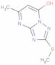 Hydroxymethylmethylthiotriazolopyrimidine