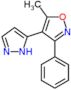 5-methyl-3-phenyl-4-(1H-pyrazol-5-yl)isoxazole