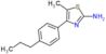 5-methyl-4-(4-propylphenyl)-1,3-thiazol-2-amine