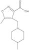 5-Methyl-4-[(4-methyl-1-piperidinyl)methyl]-3-isoxazolecarboxylic acid