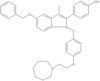 4-[1-[[4-[2-(Hexahydro-1H-azepin-1-yl)ethoxy]phenyl]methyl]-3-methyl-5-(phenylmethoxy)-1H-indol-...