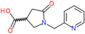 5-Oxo-1-(2-pyridinylmethyl)-3-pyrrolidinecarboxylic acid