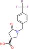 5-oxo-1-[4-(trifluoromethyl)benzyl]pyrrolidine-3-carboxylic acid