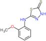 5-[(2-methoxyphenyl)amino]-1,3,4-thiadiazole-2(3H)-thione