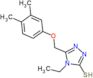 5-[(3,4-dimethylphenoxy)methyl]-4-ethyl-2,4-dihydro-3H-1,2,4-triazole-3-thione