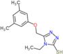 5-[(3,5-dimethylphenoxy)methyl]-4-ethyl-2,4-dihydro-3H-1,2,4-triazole-3-thione