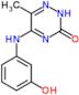 5-[(3-hydroxyphenyl)amino]-6-methyl-1,2,4-triazin-3(2H)-one