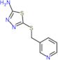 5-[(piridin-3-ilmetil)sulfanil]-1,3,4-tiadiazol-2-amina