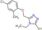 5-[(4-Chloro-2-methylphenoxy)methyl]-4-ethyl-2,4-dihydro-3H-1,2,4-triazole-3-thione