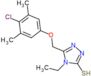 5-[(4-chloro-3,5-diméthylphénoxy)méthyl]-4-éthyl-2,4-dihydro-3H-1,2,4-triazole-3-thione