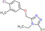 5-[(4-Chloro-3-methylphenoxy)methyl]-4-ethyl-2,4-dihydro-3H-1,2,4-triazole-3-thione