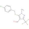 1H-Pyrazole-4-carboxaldehyde,5-[[(4-chlorophenyl)methyl]thio]-1-methyl-3-(trifluoromethyl)-