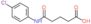 5-[(4-chlorophenyl)amino]-5-oxopentanoic acid