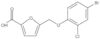 5-[(4-Bromo-2-chlorophenoxy)methyl]-2-furancarboxylic acid