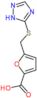 5-[(1H-1,2,4-triazol-5-ylsulfanyl)methyl]furan-2-carboxylic acid