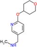 N-methyl-1-(6-tetrahydropyran-4-yloxy-3-pyridyl)methanamine