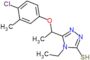 5-[1-(4-chloro-3-methylphenoxy)ethyl]-4-ethyl-2,4-dihydro-3H-1,2,4-triazole-3-thione