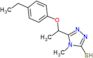 5-[1-(4-ethylphenoxy)ethyl]-4-methyl-2,4-dihydro-3H-1,2,4-triazole-3-thione