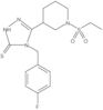 5-[1-(Ethylsulfonyl)-3-piperidinyl]-4-[(4-fluorophenyl)methyl]-2,4-dihydro-3H-1,2,4-triazole-3-t...