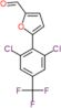 5-[2,6-dichloro-4-(trifluoromethyl)phenyl]furan-2-carbaldehyde