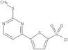 5-[2-(methylthio)pyrimidin-4-yl]thiophene-2-sulfonyl chloride
