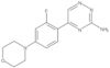 5-[2-Fluoro-4-(4-morpholinyl)phenyl]-1,2,4-triazin-3-amine