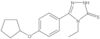 5-[4-(Cyclopentyloxy)phenyl]-4-ethyl-2,4-dihydro-3H-1,2,4-triazole-3-thione