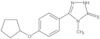 5-[4-(Cyclopentyloxy)phenyl]-2,4-dihydro-4-methyl-3H-1,2,4-triazole-3-thione