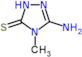 5-amino-4-methyl-2,4-dihydro-3H-1,2,4-triazole-3-thione