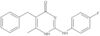 2-[(4-Fluorophenyl)amino]-6-methyl-5-(phenylmethyl)-4(3H)-pyrimidinone