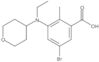 Ácido 5-bromo-3-[etil(tetrahidro-2H-piran-4-il)amino]-2-metilbenzóico