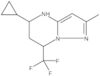 5-Cyclopropyl-4,5,6,7-tetrahydro-2-methyl-7-(trifluoromethyl)pyrazolo[1,5-a]pyrimidine