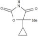 2,4-Oxazolidinedione,5-cyclopropyl-5-methyl-