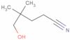 5-Hydroxy-4,4-dimethylpentanenitrile