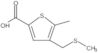 5-Methyl-4-[(methylthio)methyl]-2-thiophenecarboxylic acid