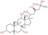 Cholestane-3,7,12,23,25-pentol, (3α,5β,7α,12α,23R)-