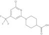1-[6-Chloro-4-(trifluoromethyl)-2-pyridinyl]-4-piperidinecarboxylic acid